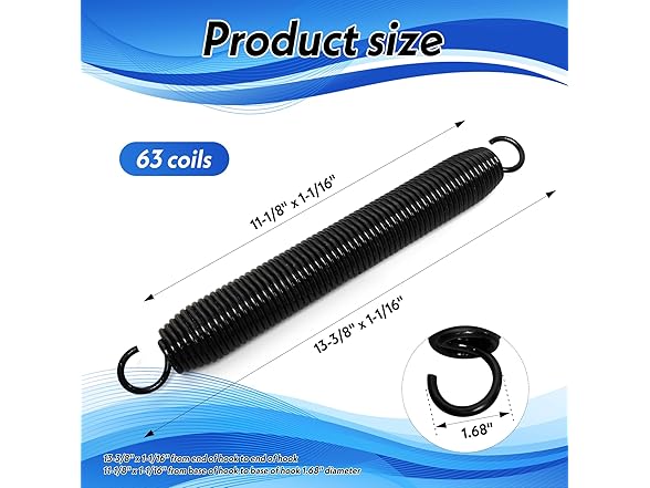 WFXSHparts Spring Kit R3847 HWH 4pc