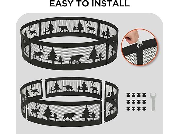 Red Mountain Valley 36 Inch Fire Pit Ring