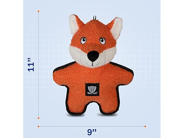 American Kennel Club Plush Dog Toy with Squeaker- Fox