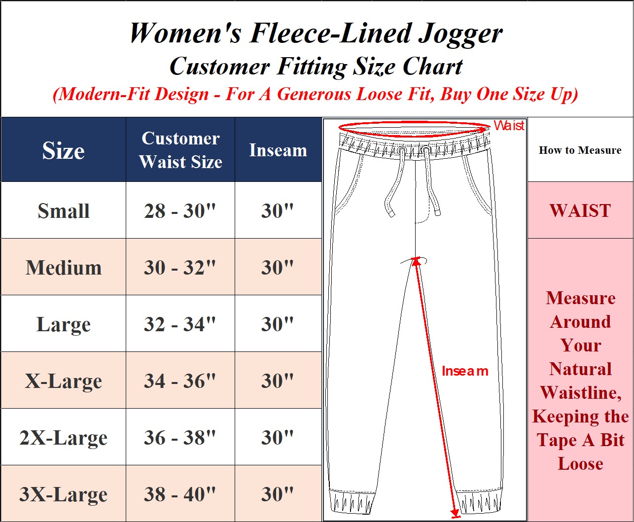 3Pk Womens Fleece Jogger Pants - Gallery 14