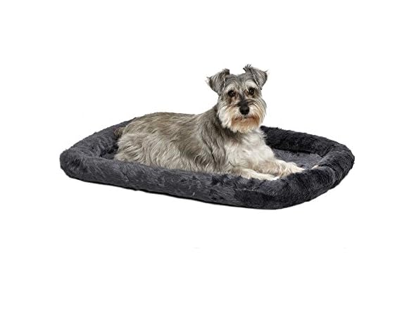 New World 30" Gray Bolster Dog Bed