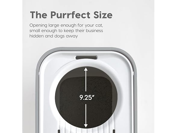 IRIS USA Large Top Entry Cat Litter Box with 