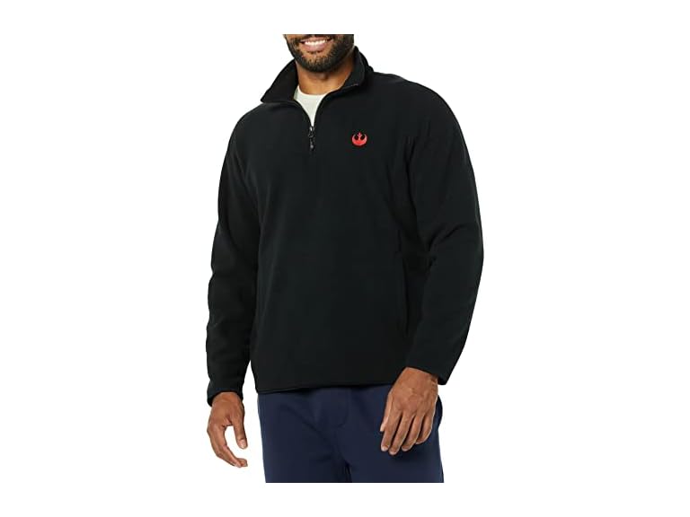 Amazon Essentials Men's Polar Fleece Quarter-Zip Mock Jacket