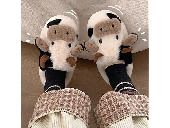 XIXITIAO Cute Cow Slippers