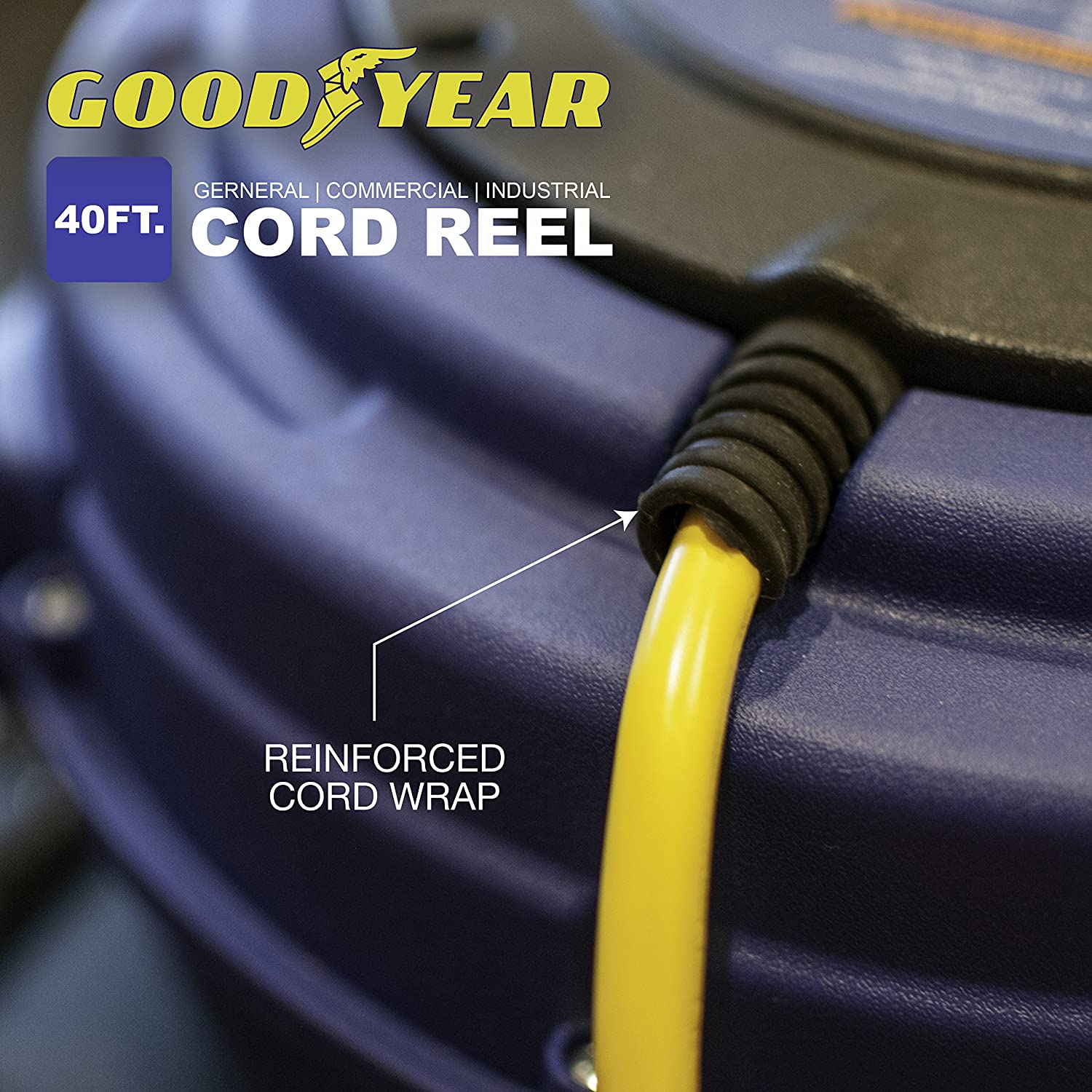 Goodyear Heavy Duty Cord Reel 40' 12AWG - Gallery 12