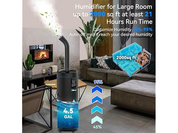 Honovos 17L/4.5Gal Large Room Humidifier