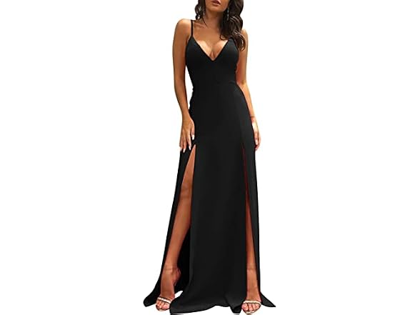 TOB Women (M) Sexy Sleeveless Spaghetti Long Dress