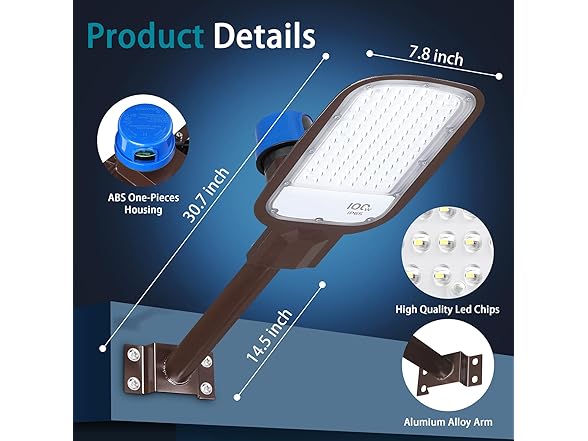 VUAA 100W LED Flood Light Dusk Dawn