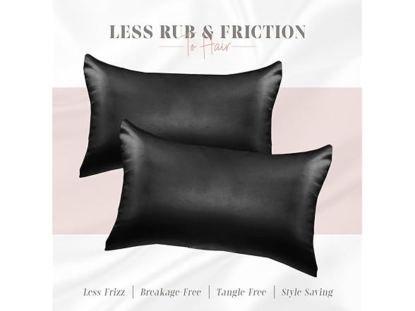 Elegant Comfort 2Pc Satin Pillowcase Set