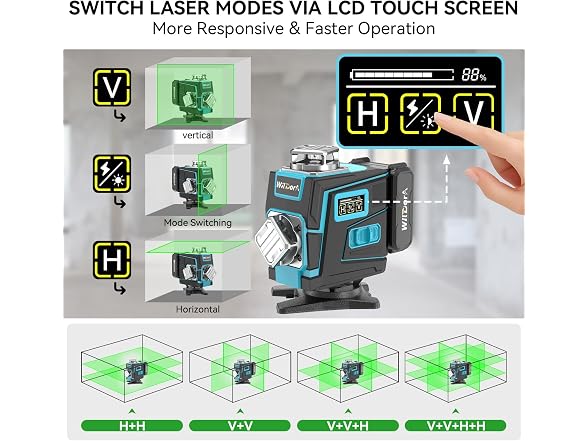 16 Line Laser Level 4x360 w/ Tripod