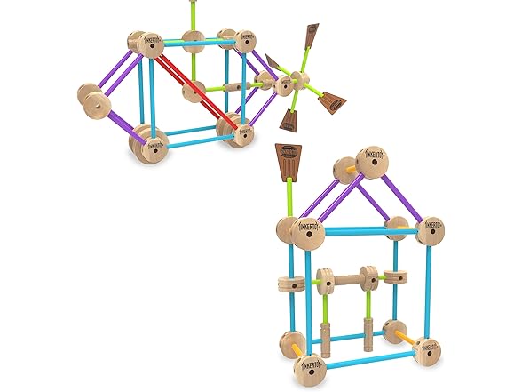 Tinkertoy - Retro Building Set Tin - 85 Pieces