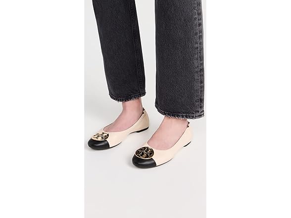 Tory Burch Claire Cap-Toe Ballet Flats