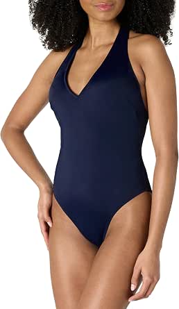 Amazon Essentials Women Halter One Piece Swimsuit - Gallery 13