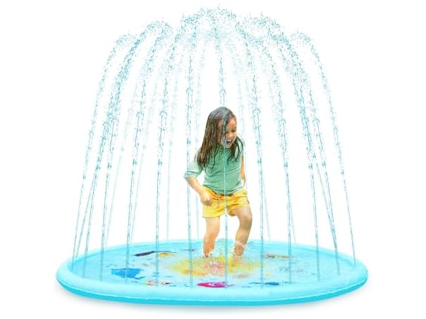 $16.99, Was $20.18, 15% Off! B. toys – Summer Splash Pad – Outdoor Water Sprinkler for Kids dealfomo