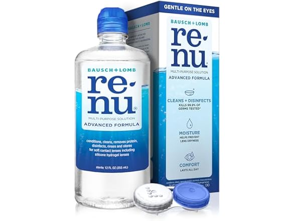 Renu Contact Lens Solution, Advanced Formula