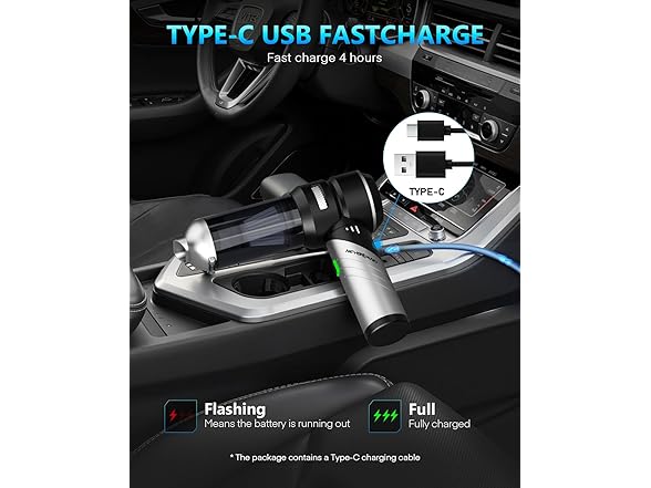 NEVERLAND Handheld Cordless Car Vacuum