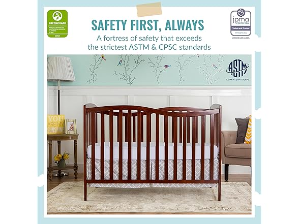 Dream On Me Chelsea 5-In-1 Crib, Espresso