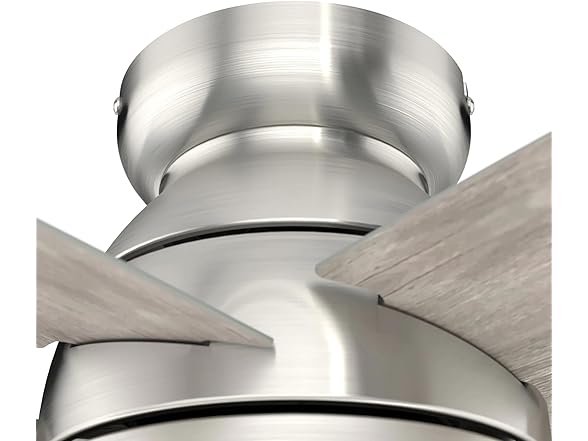 Hunter Ceiling Fan 44 inch Low Profile Brushed Nickel, Refurbished