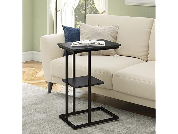 Novilla Snack Side Table C Shaped End Table