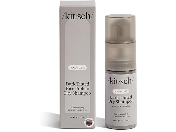 Kitsch Rice Protein Dry Shampoo Dark 1oz