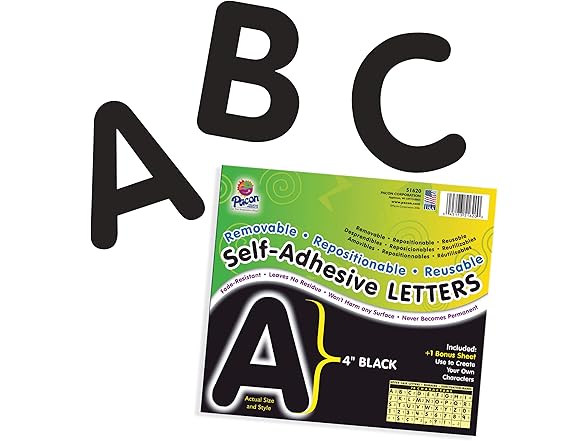 Pacon® PAC51620 Self-Adhesive Letters