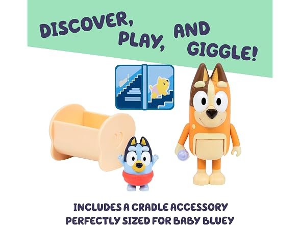 Bluey Baby Race Figure 2-Pack