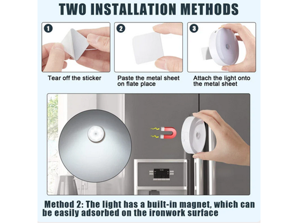Hakol 6 Pack Rechargeable Motion Sensor Light Fixture