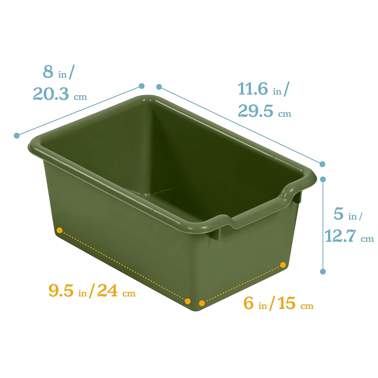 ECR4Kids Scoop Front Storage Bins- 15Pc - Gallery 34