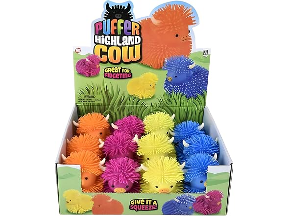 Rhode Island Novelty 5" Highland Cow Puffer