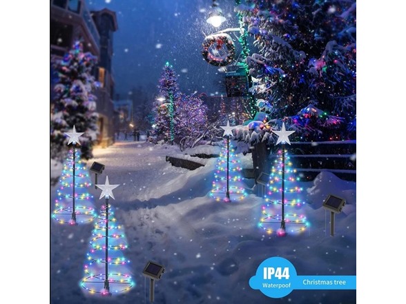Hakol 19" Solar Outdoor Christmas Pathway Light – Multi-Colored