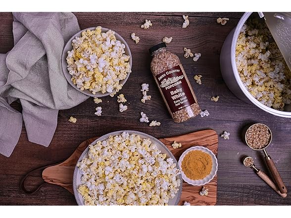 Amish Country Popcorn | 14 oz Bottle | Baby White Popcorn Kernels