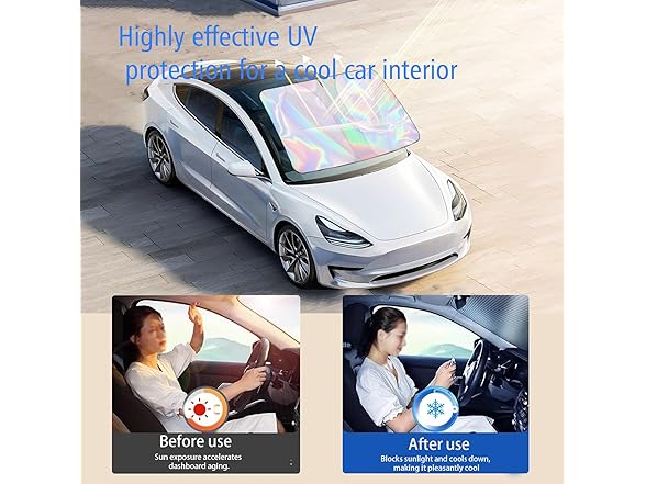 Windshield Sun Shade Foldable Large