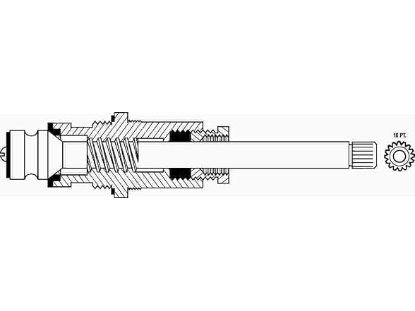 GERBER PLUMBING GIDDS-163076 Faucet Stem