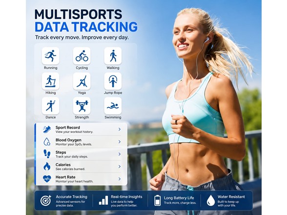Smart Ring Health & Fitness Tracker