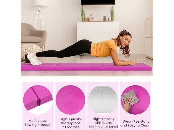 Fitvids Folding Exercise Gymnastics Mat