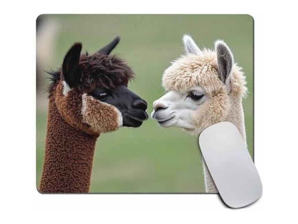 Funny Alpaca Rubber Gaming Mouse Pad