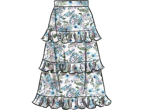 McCall Pattern Women's Flounce Skirt, Sizes