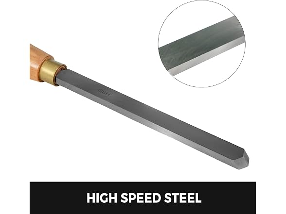 8 Piece Wood Lathe Chisel Set, HSS Steel Wood