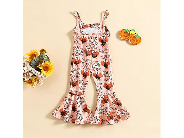 Toddler Girl Thanksgiving Romper Set
