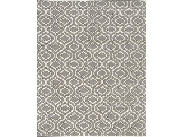 Nourison Jubilant Trellis Grey 7' x 10' Area Rug