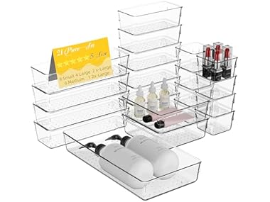 $10.99, Was $19.99, 45% Off! 21 Pcs Organizer and Storage Trays dealfomo