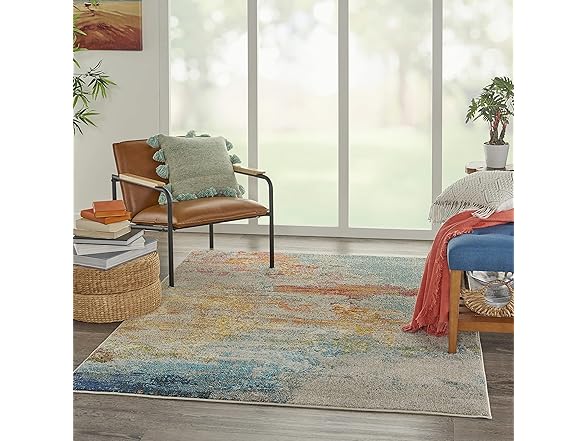 Nourison Home Celestial Sealife 5'3" x 7'3" Area Rug