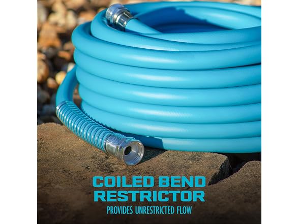 Aqua Joe 50 Ft Hybrid Polymer FLEX Garden Hose