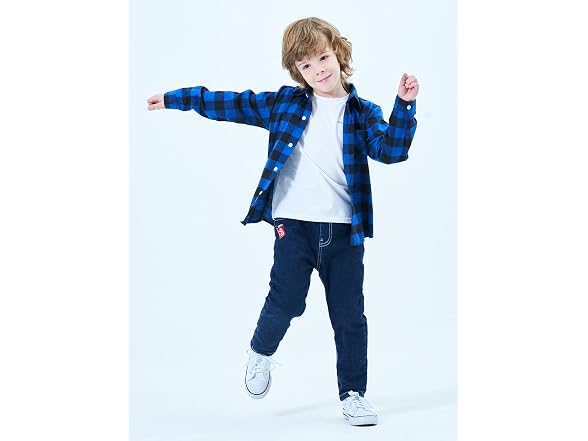 Sobrisah Boys (2T) Shirts Long Sleeve Button Shirt