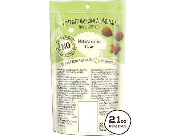 Friskies Party Mix Natural Cat Treats, 2.1 oz