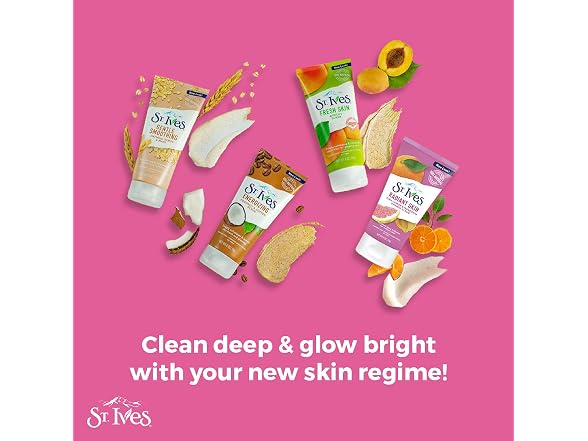 St. Ives Radiant Skin Face Scrub For Dul