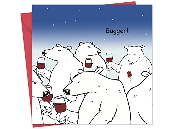 Twizler Funny Card with Polar Bear