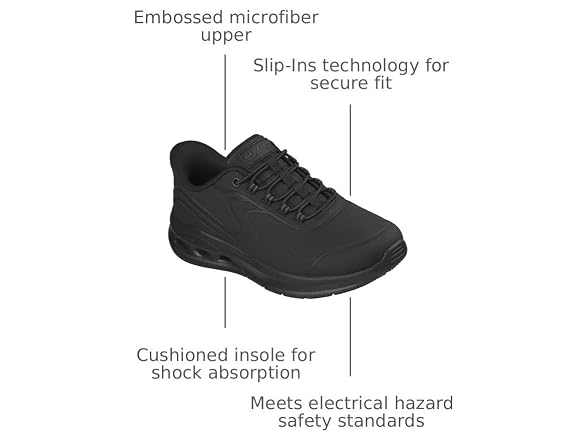 Skechers Women's Arc Waves 2.0 Glide-Step Slip-in Work Shoes