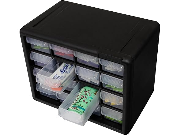 Akro-Mils 16-Drawer Plastic Drawer Storage Cabinet for Gar