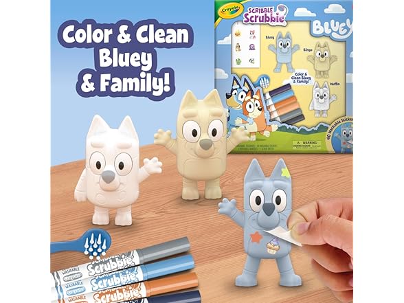 Crayola Scribble Scrubbies Deluxe Bluey